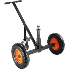 VEVOR Adjustable Trailer Dolly, 1000lbs Tongue Weight Capacity, Carbon Steel Trailer Mover with 19''-26'' Adjustable Height & 2'' Ball, 16'' Pneumatic