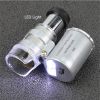 Mini 60x Microscope Magnifying Glass With LED Light Bag Jewelry Magnifying Glass With 10x Folding Pocket Magnifying Glass