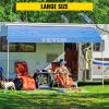 VEVOR RV Awning 16' Camper Awning Fabric, Trailer Awning Canopy Patio Camping Car Awning, Durable 15oz Vinyl Roller Tube for RV, Van, SUV, Patio Awnin