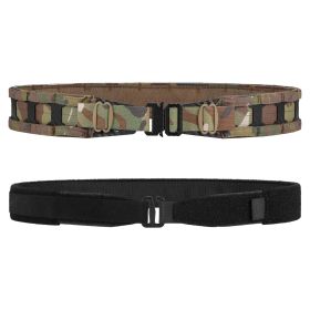 VOTAGOO Tactical Belt, 1.75'' MOLLE Battle Belt with Quick Release Buckle, Low Profile Laser-Cut Battle Belt for Range (Color: Cp Camo, size: M)