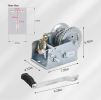 Hand Winch Boat Trailer Winch 1200lbs Heavy Duty Hook with 33ft Steel Cable Hand Crank Winch, Two Way Ratchet Boat Winch for Trailer Truck ATV Boat Ma
