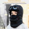 Unisex Thermal Winter Goggles Hat Warmth Trapper Trooper Cap Windproof Dustproof Breathable Hat