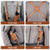 Shoulder Holster With Adjustable Straps Magazine Holder Vertical PU Leather Gun Holster For Concealed Carry Fit For M1911 Glock Sig Sauer